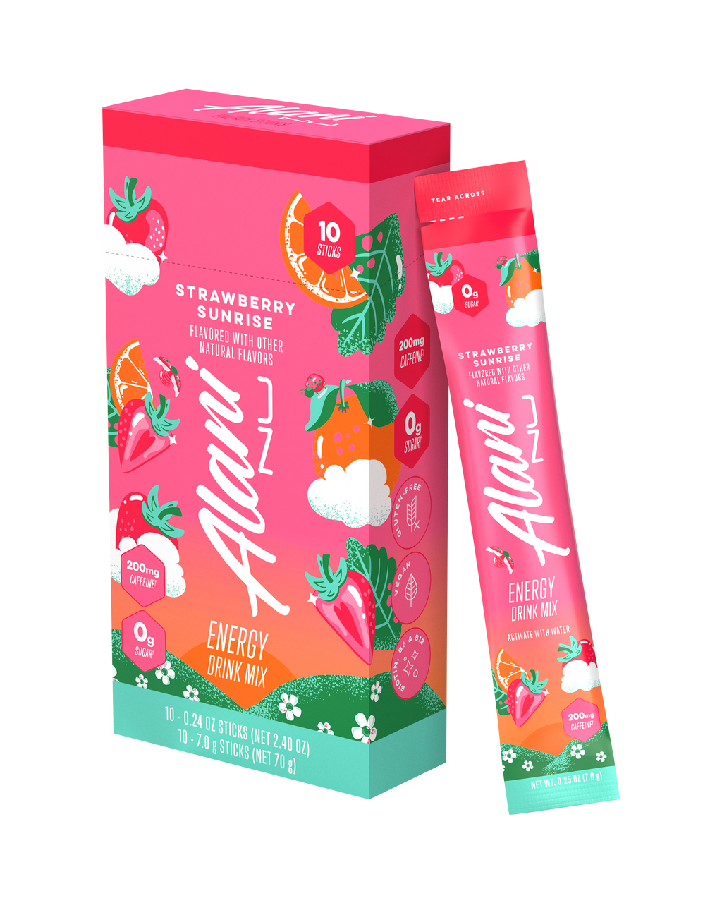energy sticks - strawberry sunrise