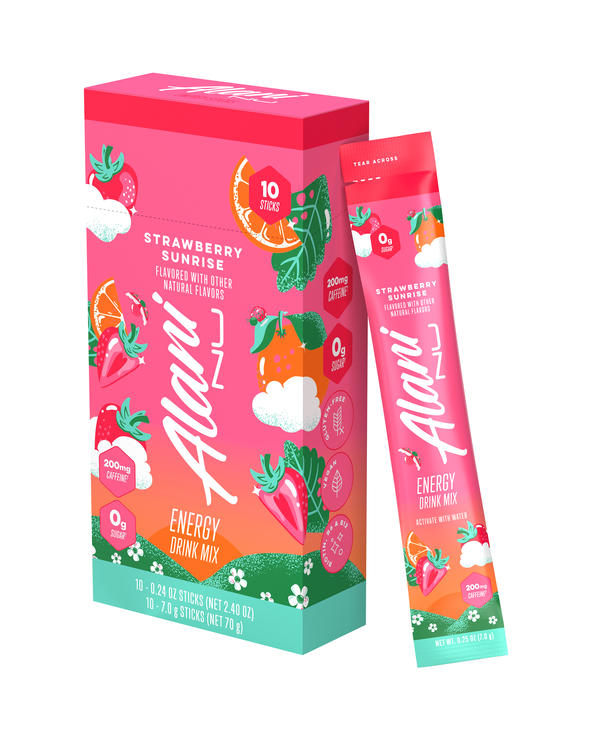energy sticks - strawberry sunrise