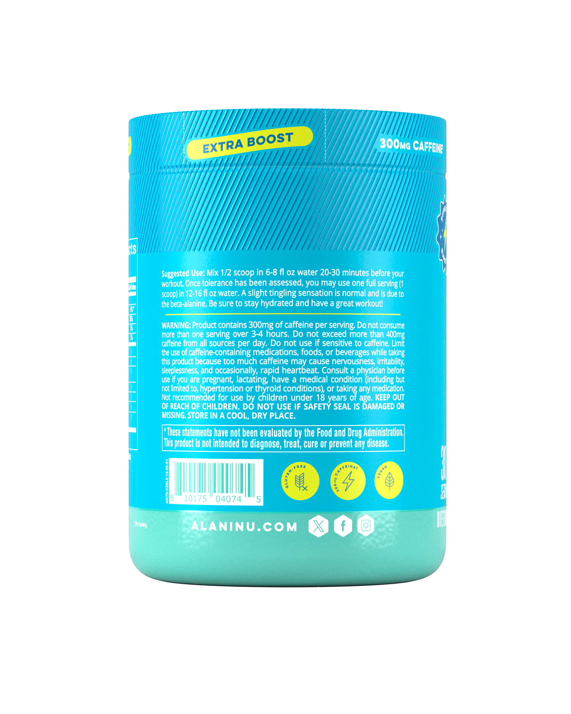 pre-workout+ - blue slush