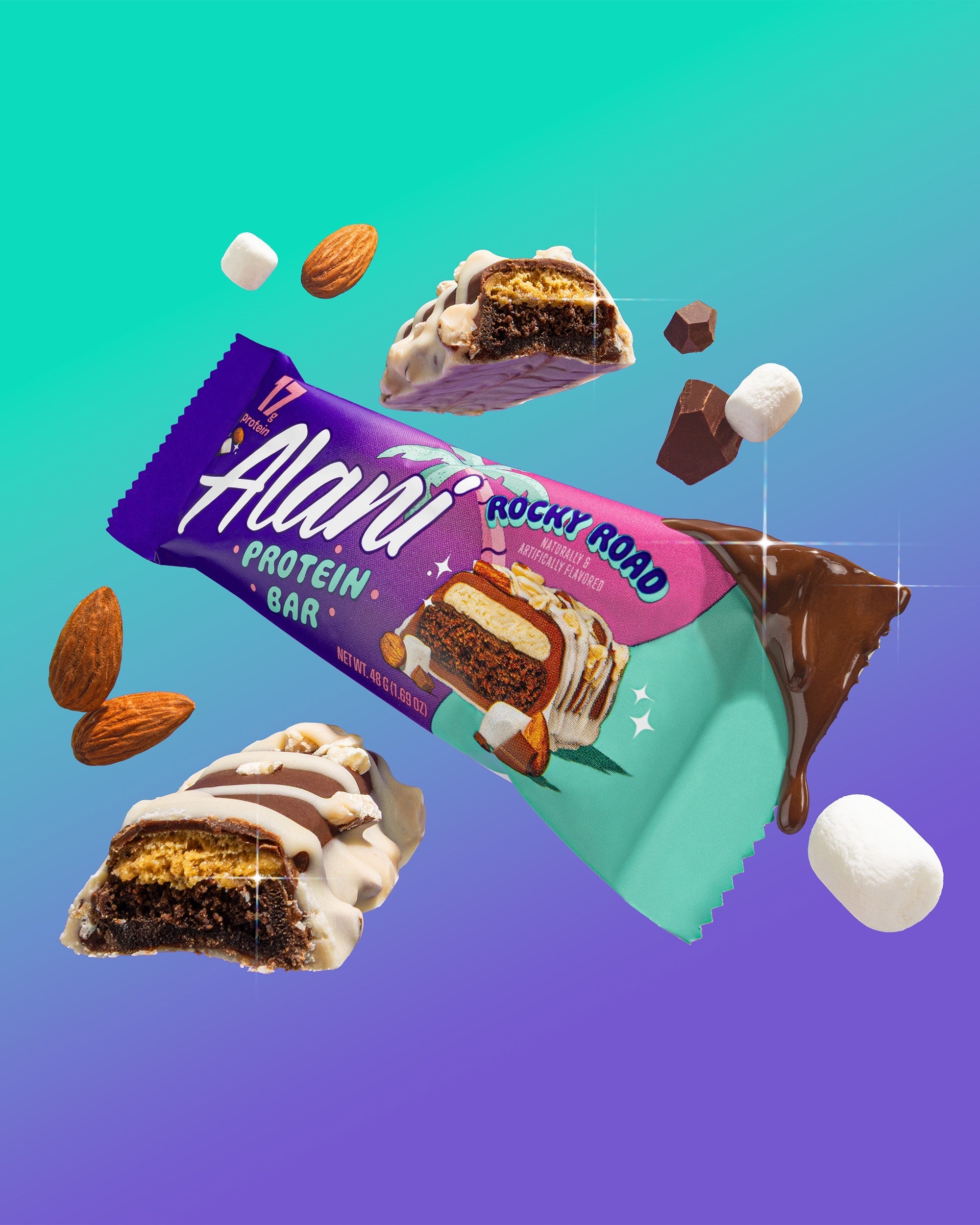 protein bar - rocky road