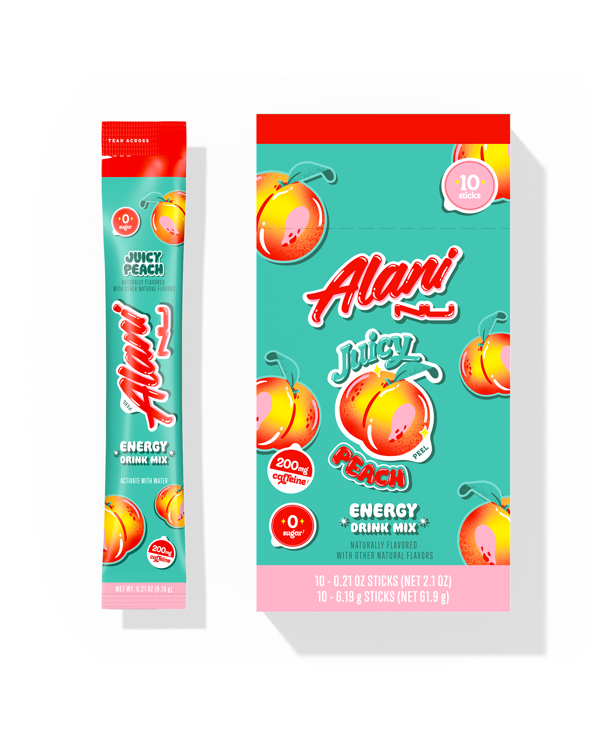 energy sticks - juicy peach