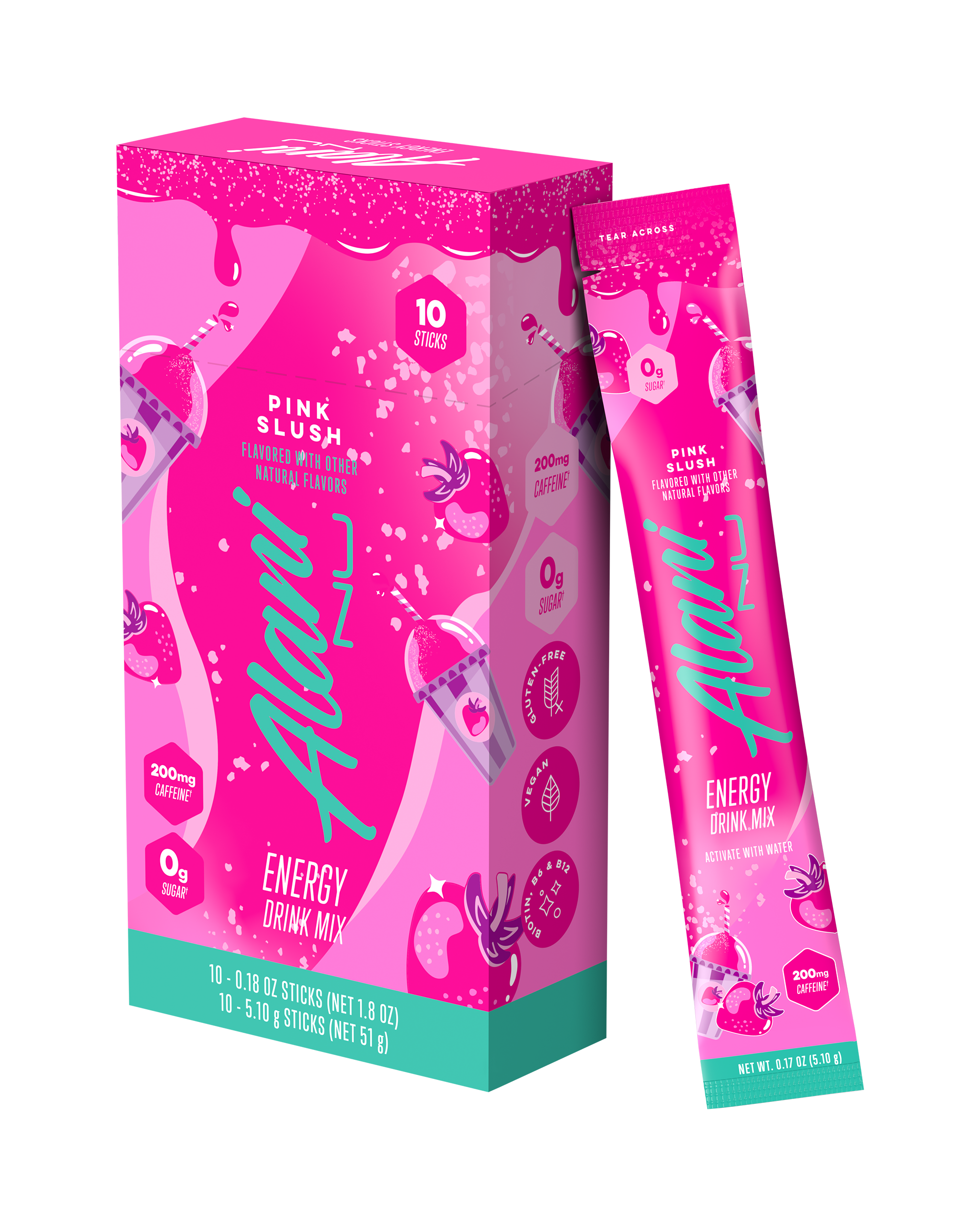 energy sticks - pink slush