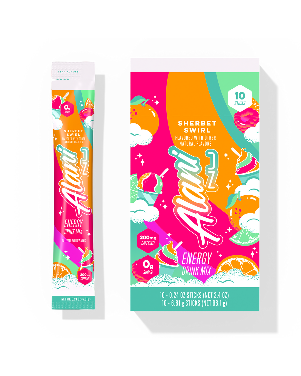 energy sticks - sherbet swirl
