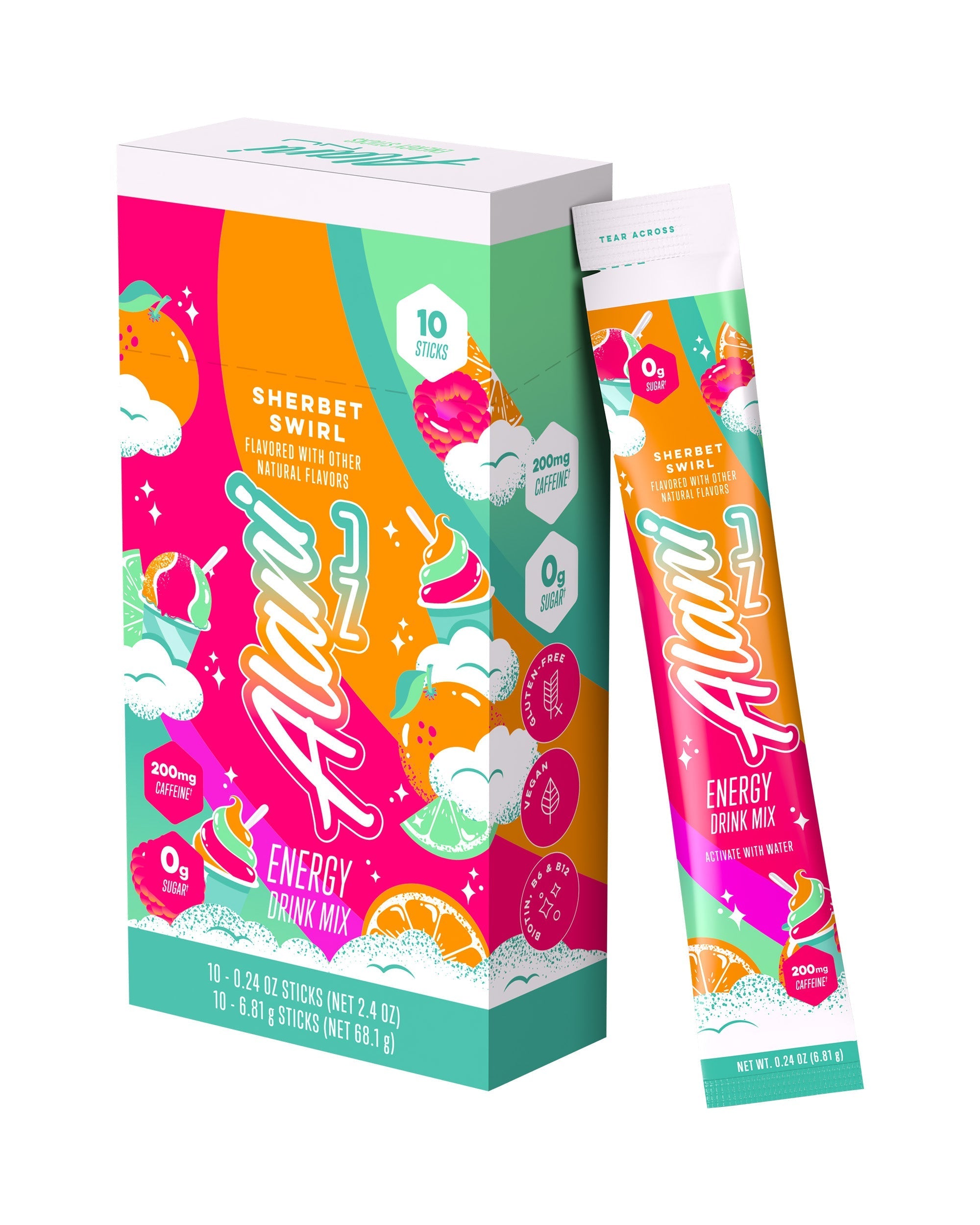 energy sticks - sherbet swirl