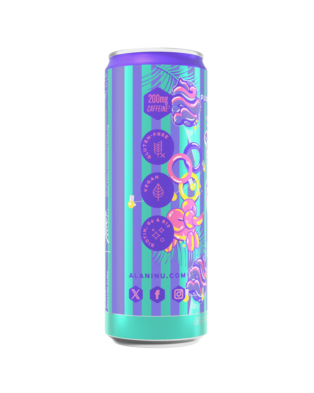 energy drink - purple cotton candy