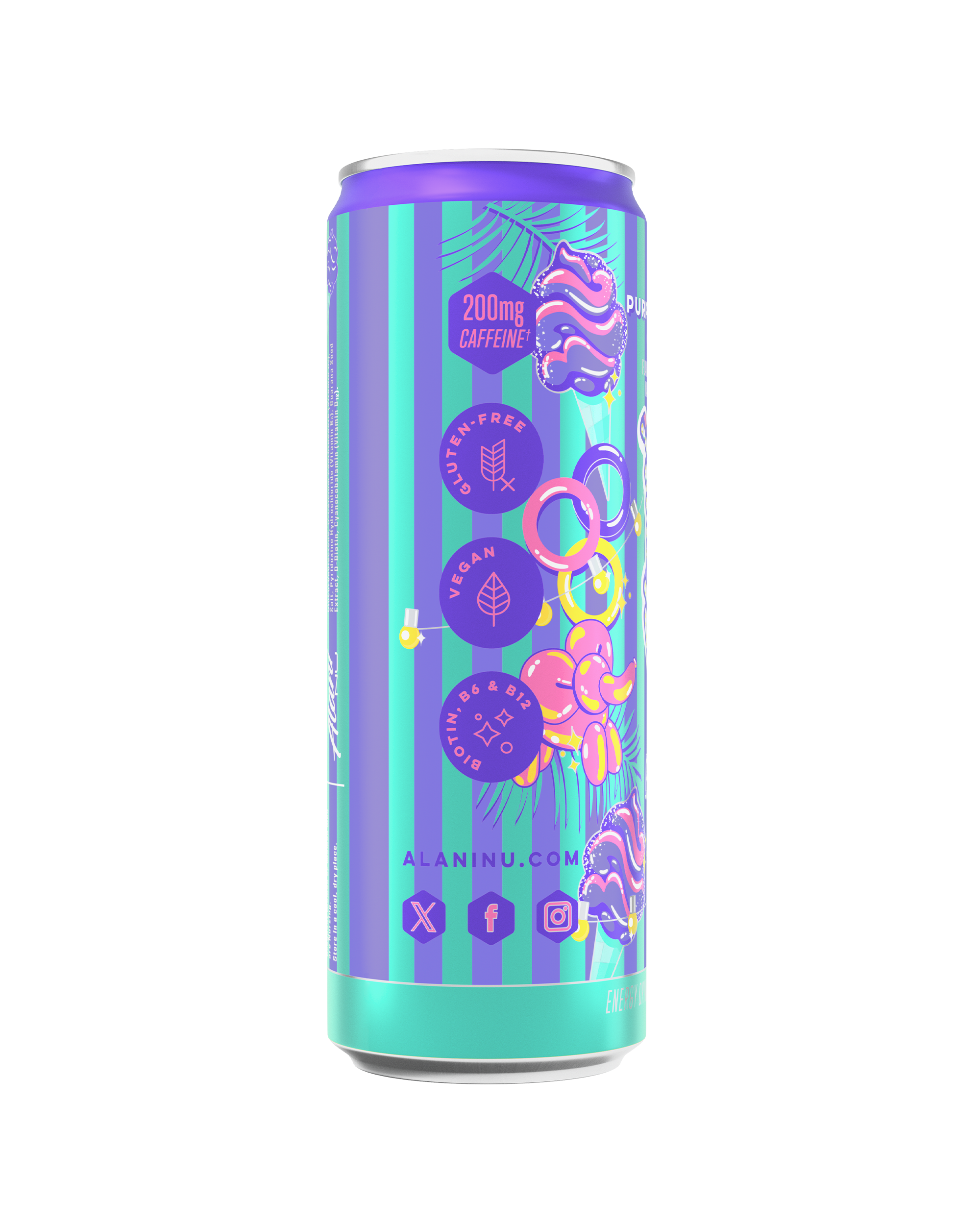 energy drink - purple cotton candy