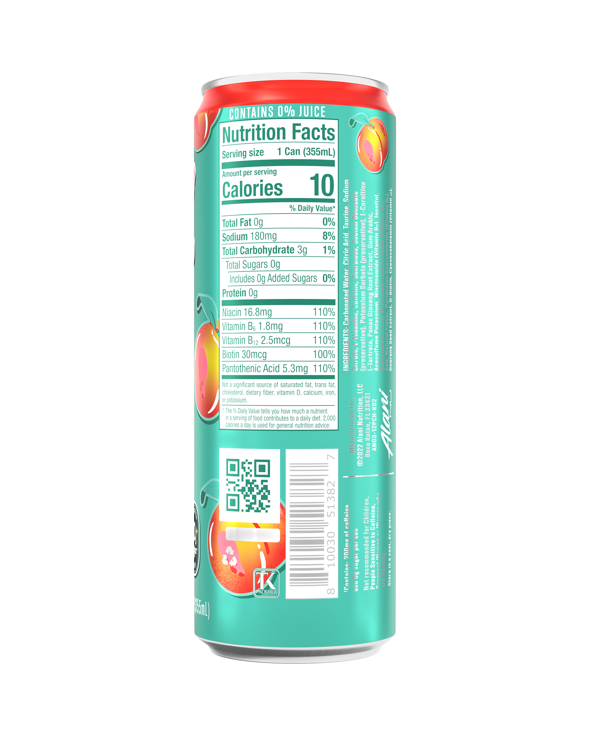 energy drink - juicy peach